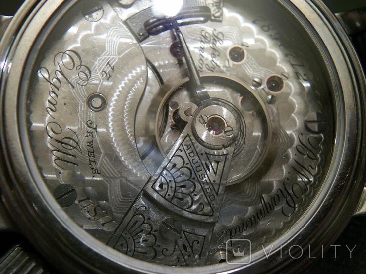 Часы мужские Элжин, ELGIN. Номер механизма соответствует 1898 году изготовления, фото №9