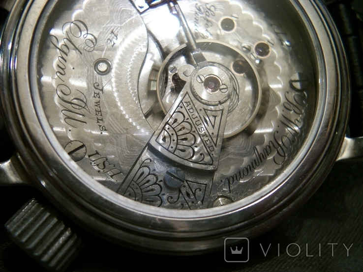 Часы мужские Элжин, ELGIN. Номер механизма соответствует 1898 году изготовления, фото №11