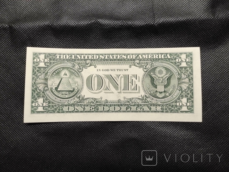 One Dollar. 1 доллар. Купюра замещения