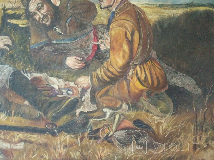 Копия картины ‘‘Охотники на привале’’ Перов, фото №5