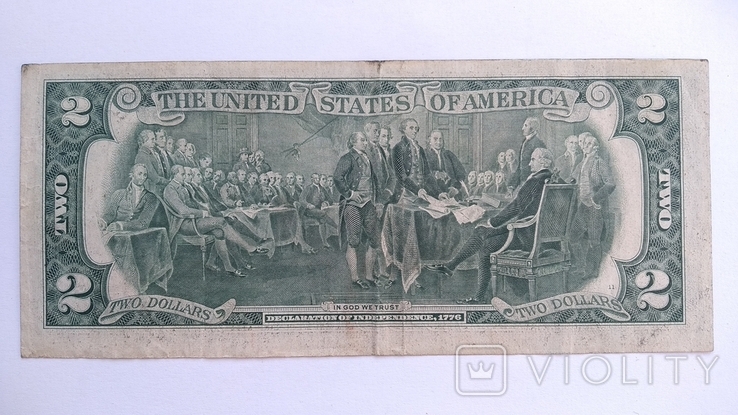 США , 2 доллара , 1976 г. (Состояние Хорошее), фото №4
