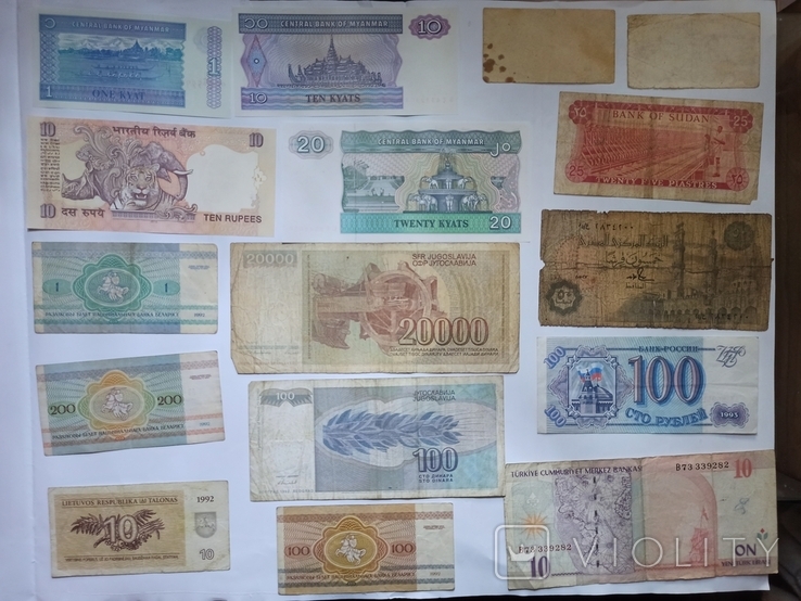 Банкноти різних країн- 16шт, фото №3