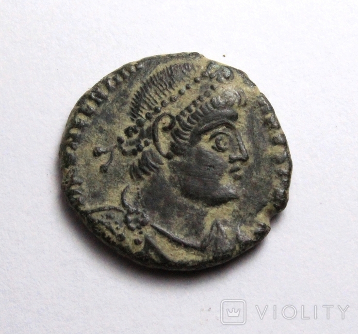 Велентініан І (364-375рр.), мідний нуммус - GLORIA ROMANORVM, фото №7