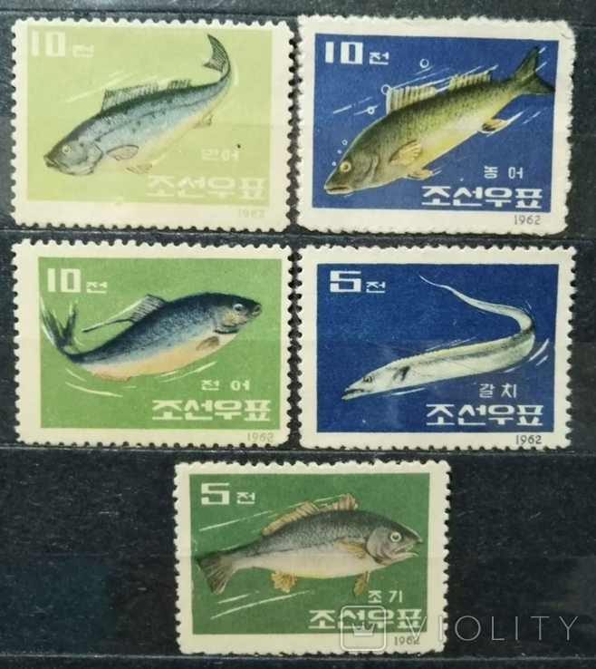 1962, КНДР, рыбы