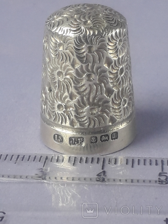 Крупный напёрсток, наперсток, серебро, 6.2 гр., Великобритания, 1911 год