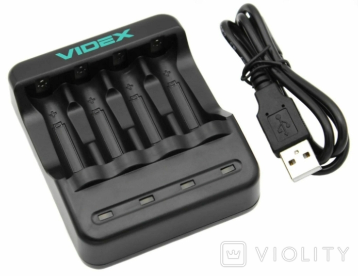 Зарядное устройство Videx для зарядки AAA AA, фото №2