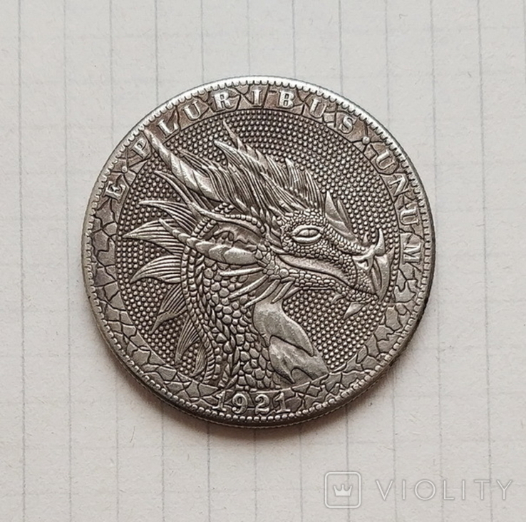 США. 1 доллар 1921. Дракон. (Копия)