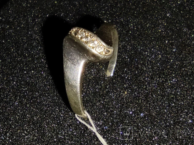 Серебряное женское кольцо, фото №3