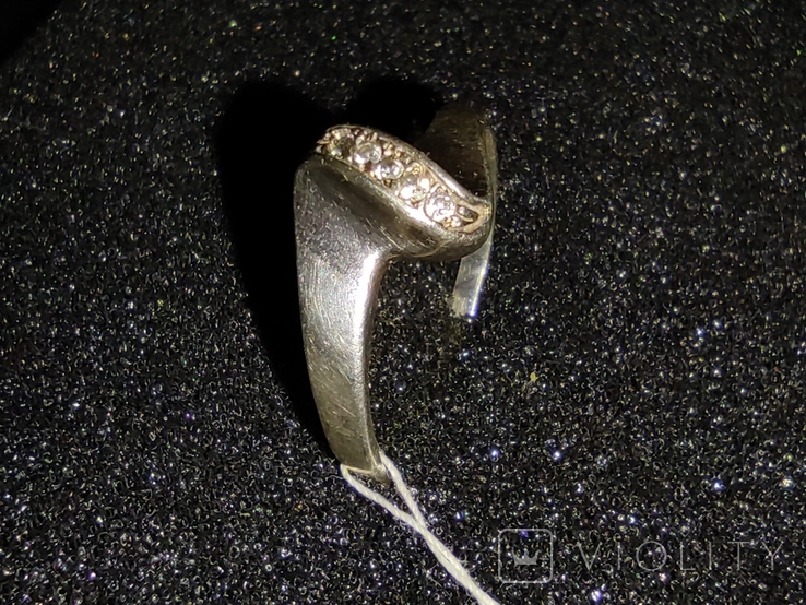 Серебряное женское кольцо, фото №4