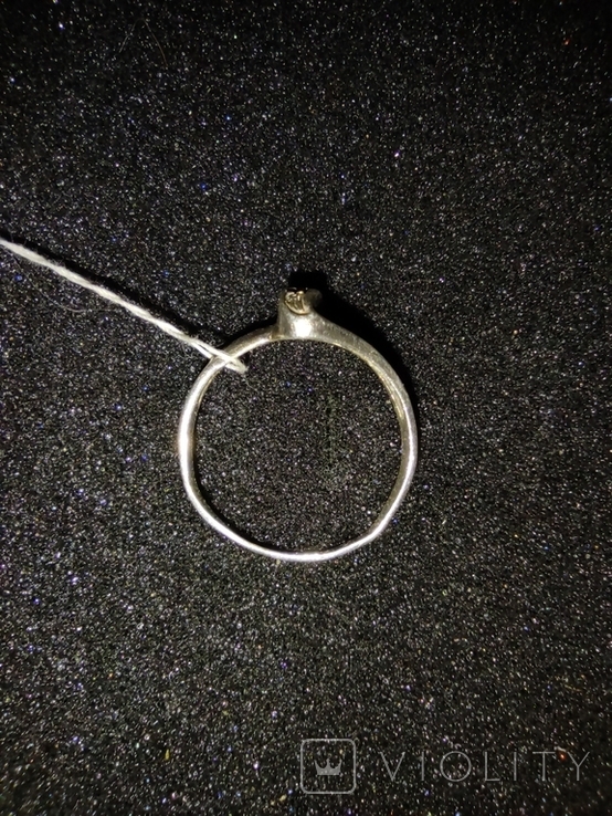 Серебряное женское кольцо, фото №6