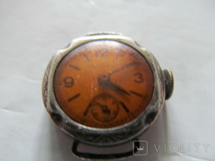 Швейцарcький жіночий годинник Azeta Watch в срібному корпусі, фото №2
