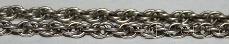 Серебрянный браслет плетение "Бисмарк" (Украина,"лист каштана",925.,6КЮ) 2,8 грамма, фото №4