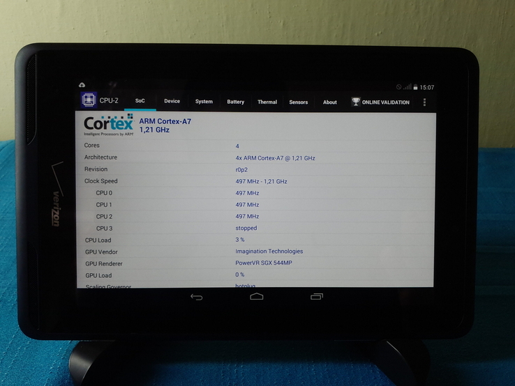 Планшет Verizon 1 QMV7A 4 ядра, photo number 3