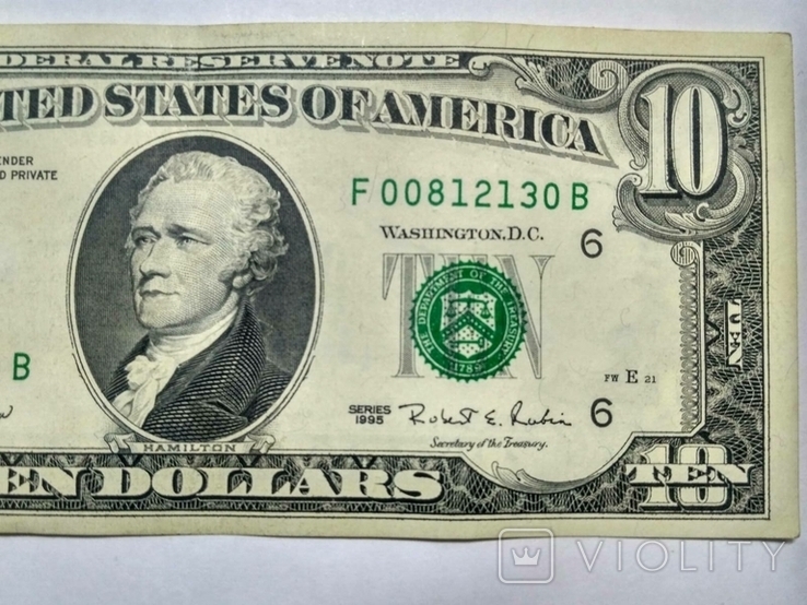 10 долларов 1995, фото №6