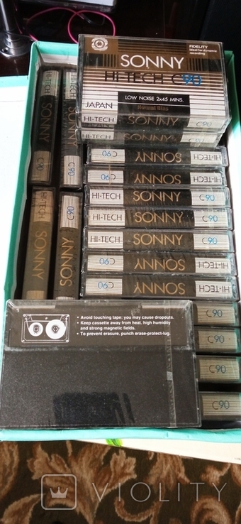 Аудио кассеты новые в упаковке-22 шт., фото №2