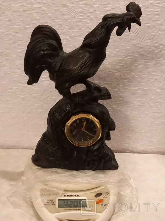 Статуэтка СССР, часы - Петух на ветке - Касли 60г., фото №9