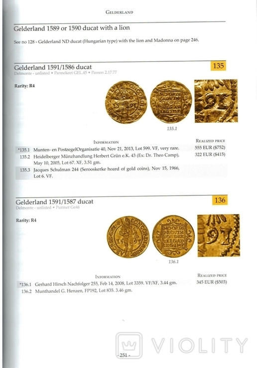 Catalogue of coins. Golden Ducats of the Netherlands, photo number 7