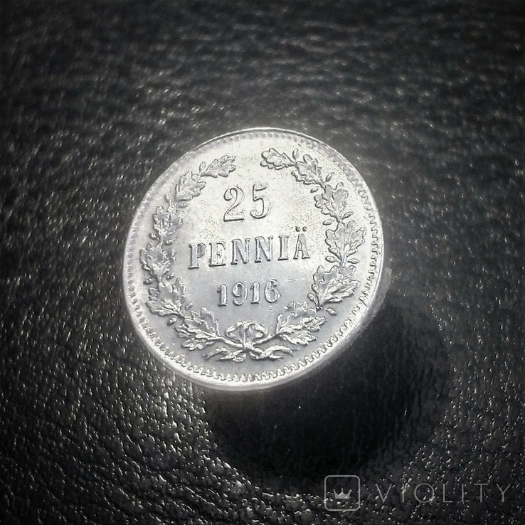 25 пенни 1916 года S ,серебро,аunc/, фото №4