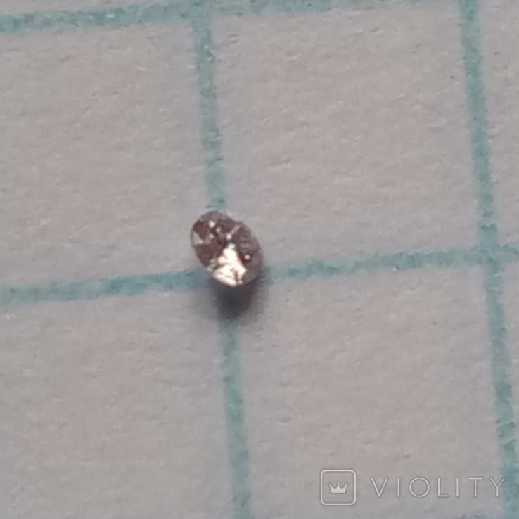 Рідкісниц рожевий діамант 1.45мм,0.011сt., фото №3