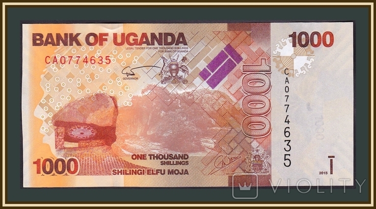 Уганда 1000 шиллингов 2015 P-49 (49d)