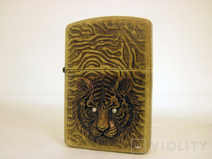 Zippo Tiger Eye Gold Копия, фото №2