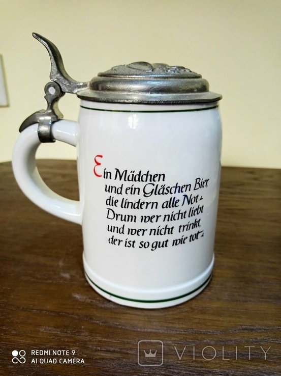 Пивная кружка Wagner Apel Германия., фото №3