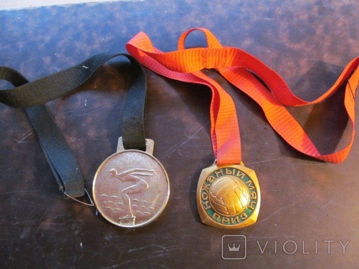 Спортивные награды 2 медали. Полтава СССР
