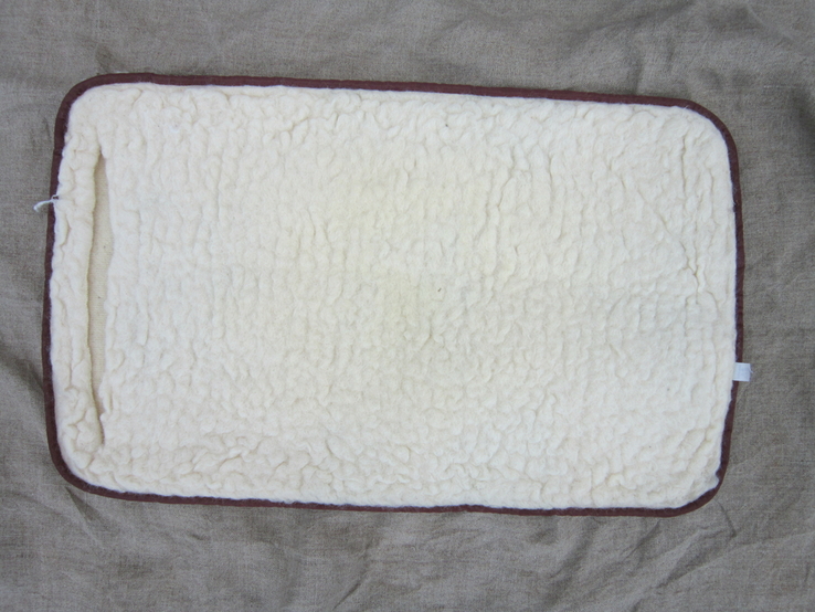 Подушка из овечьей шерсти 57х35, фото №3