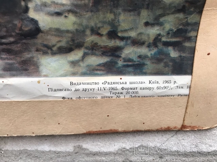 Школьный плакат 1965 изд-во радянська школа, фото №5