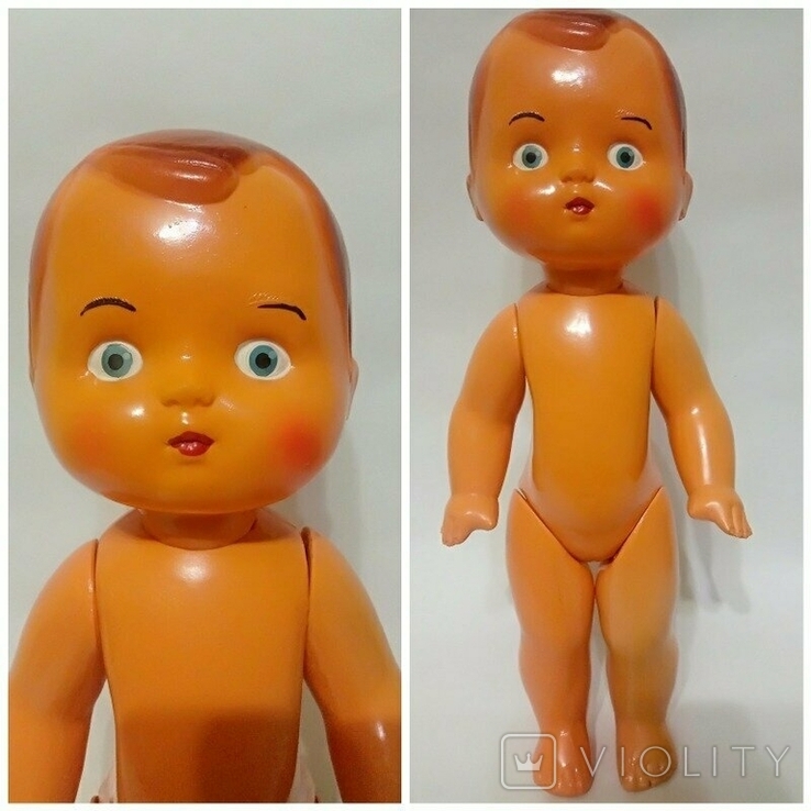 Старинная кукла целлулоид Шостка 36см СССР, фото №2