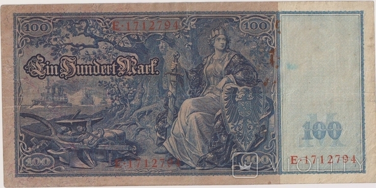 100 марок, 1910 год., фото №3