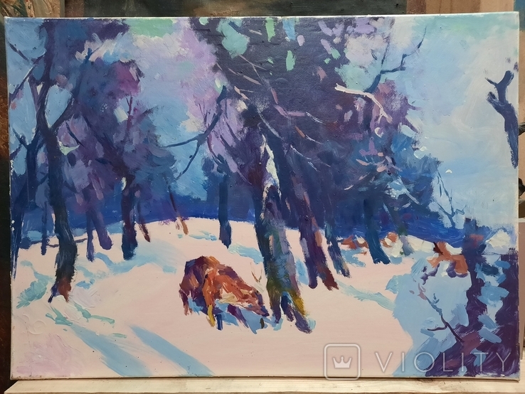 Картина «Зима в лісі», фото №2