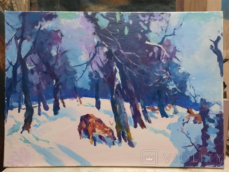 Картина «Зима в лісі», фото №6