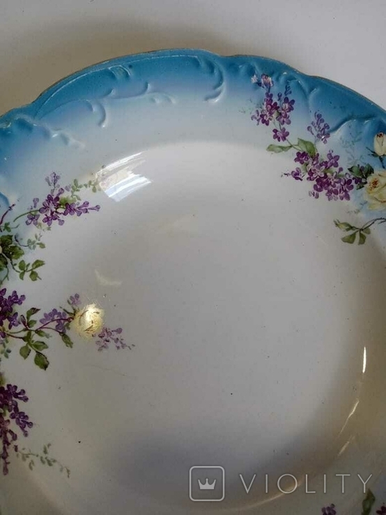 Красивая резная тарелка,Кузнецов, редкое клеймо, фото №9