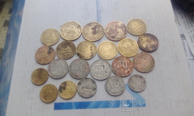 Монети СССР дореформа на чистку., фото №3