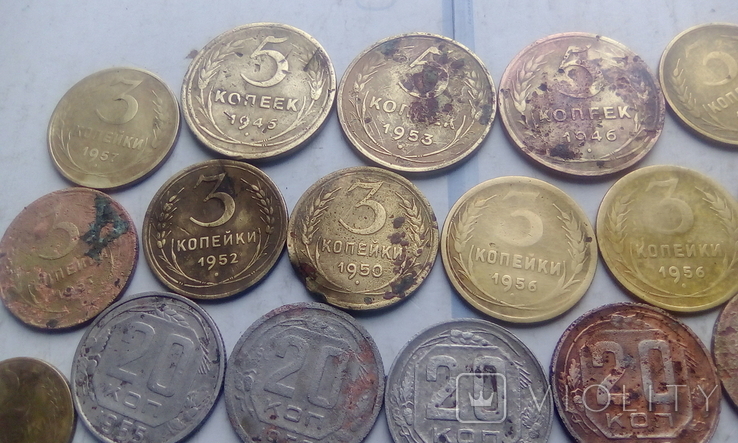 Монети СССР дореформа на чистку., фото №4