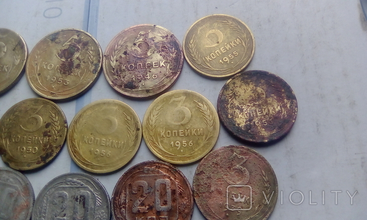 Монети СССР дореформа на чистку., фото №5