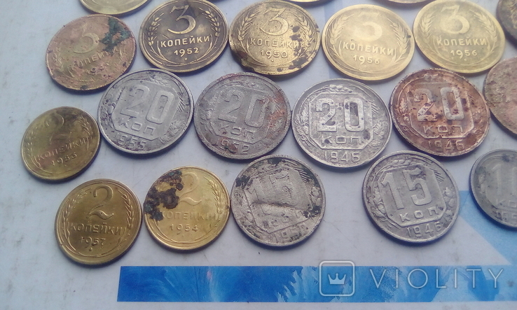 Монети СССР дореформа на чистку., фото №6