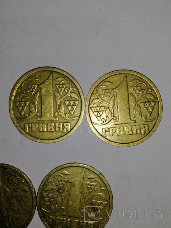Монеты Украины. 1 гривня 1995г. 1 гривня 1996г. 50 копеек 1996г. Разное. Интересное., фото №6