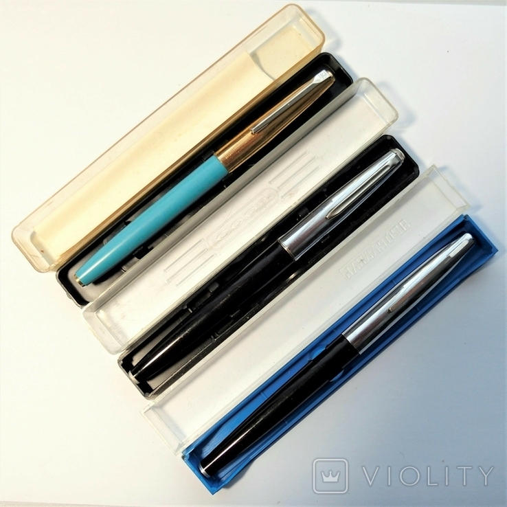 Три советские перьевые ручки