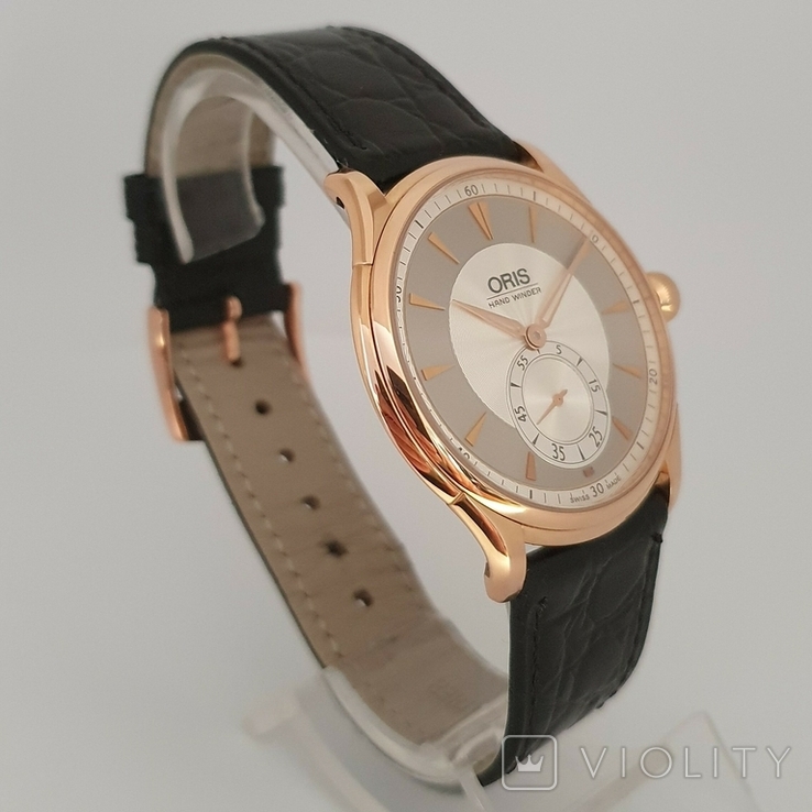 Oris Small Second Artelier 01 396 7580 6051-SET Hand winding Rose Gold, фото №8