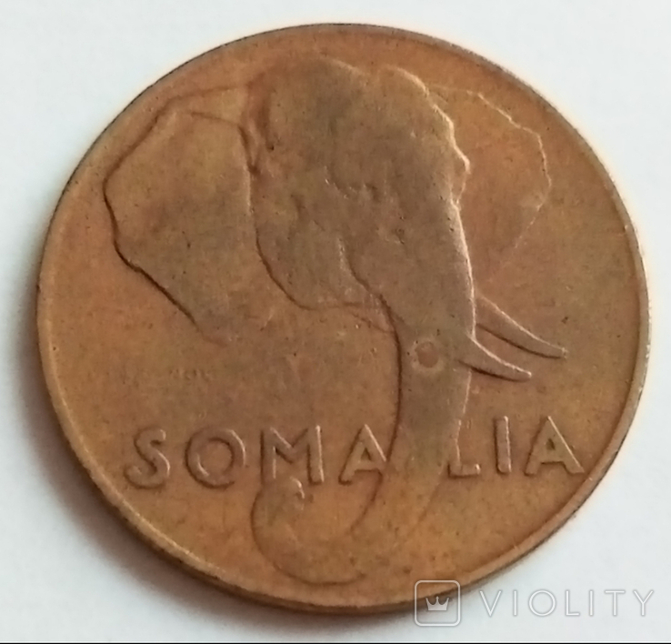 10 чентезимо 1950 г. Сомали, фото №2