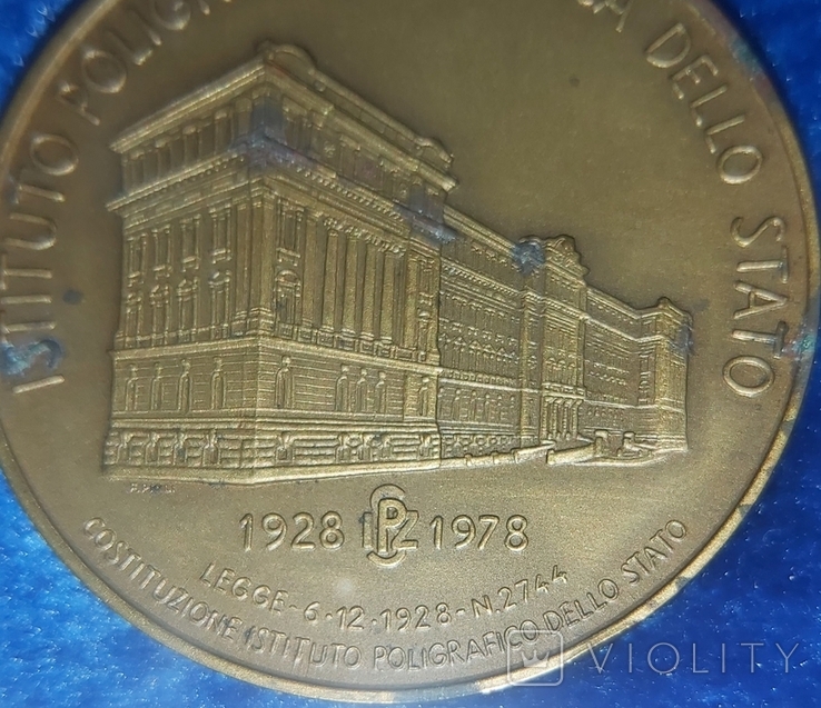  Юбилейная монета. Италии 1928-1978 гг., фото №4