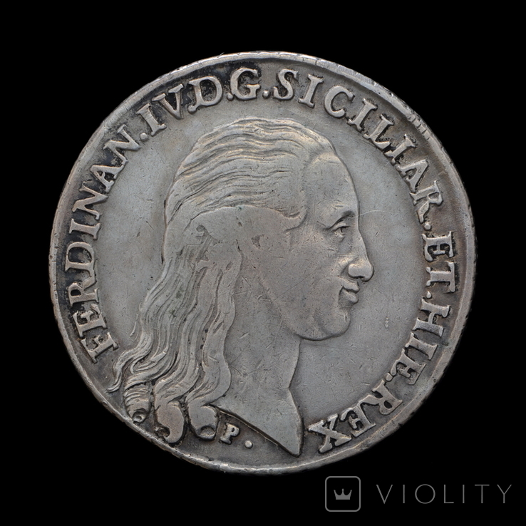 120 Грана 1795 AP Фердинанд IV, Королевство Неаполь и Сицилия / Италия