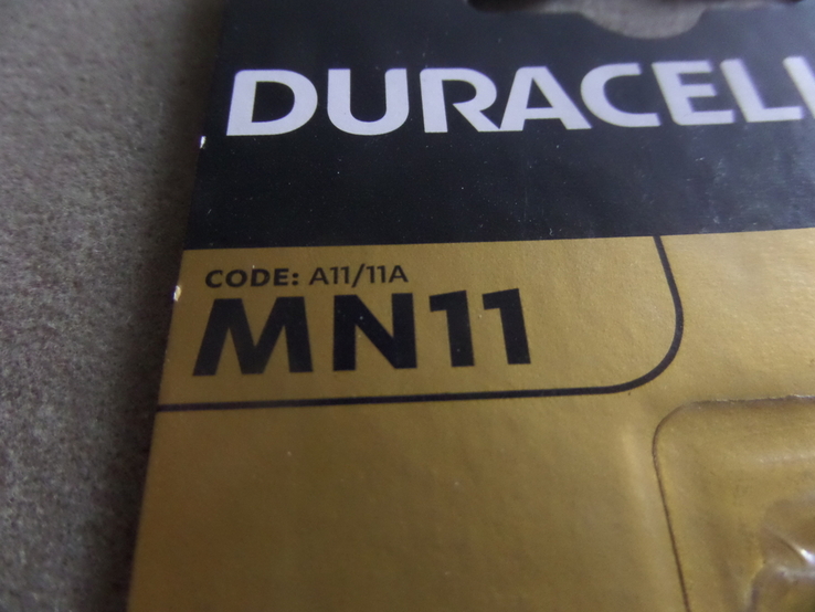  Батарейка Duracell MN11. она же 11А. 6 вольт, photo number 3