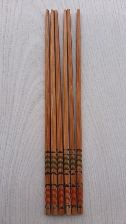Лакированные китайские палочки для еды (6 шт), фото №2