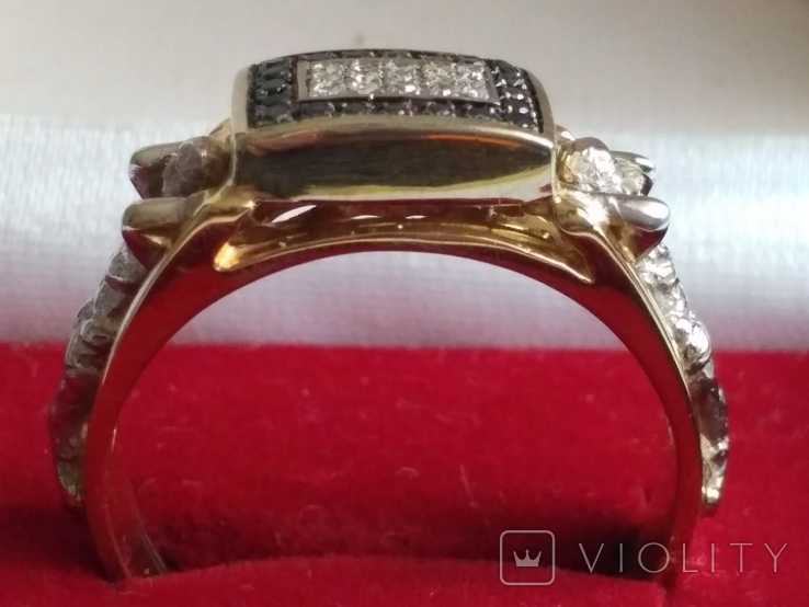 Золотое кольцо с бриллиантами., фото №11