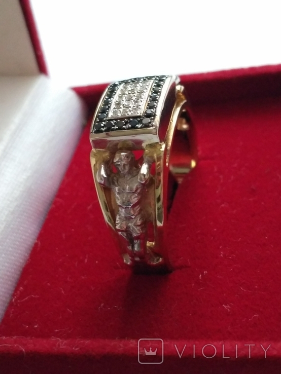 Золотое кольцо с бриллиантами., фото №13