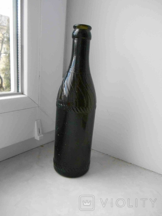 Константиновка ГКМБЗ. Пивная бутылка витая, коричневая. 0,3 литра, фото №2