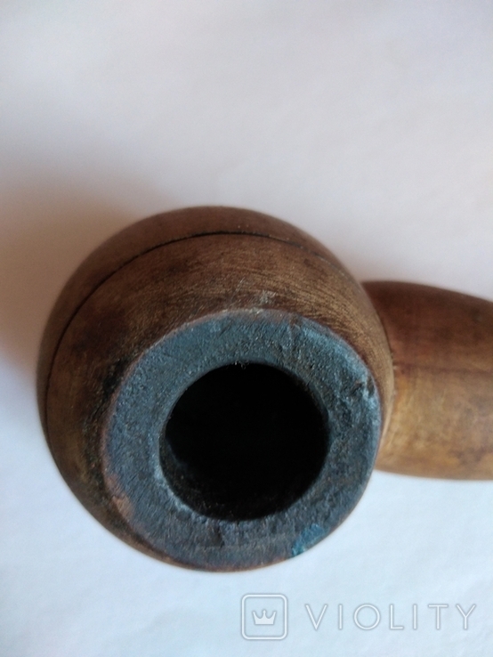 Курительная деревянная трубка., фото №4